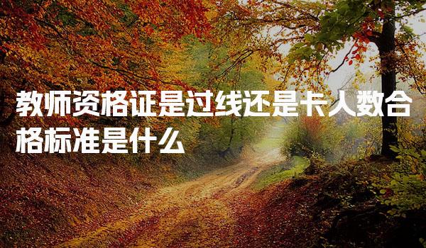 教师资格证是过线还是卡人数合格标准是什么