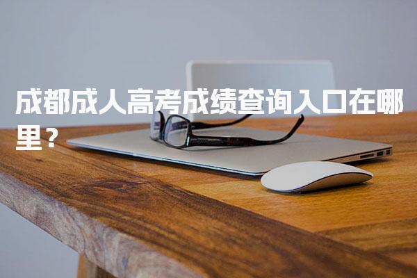成都成人高考成绩查询入口在哪里？